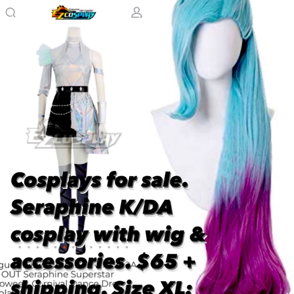 League of Legends KDA All Out Seraphine Cosplay